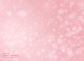 Gradient pink color background with abstraction of bokeh pattern Royalty Free Stock Photo