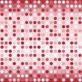 Gradient polka dot pattern. Seamless vector background