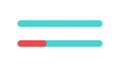 Gradient Progress Bar Icon, Loading and Status Indicator, vector design Generative AI Royalty Free Stock Photo