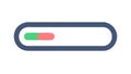 Gradient Progress Bar Slider Icon UI Element Loading Site vector design Generative AI Royalty Free Stock Photo