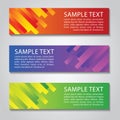 Gradient rectangle rainbow colorful vector banner