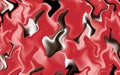 Gradient red with metallic gray abstract pattern for background