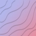 Gradient shades of soft peach light purple diagonal soft flowing curves lines abstract wallpaper background illustration.