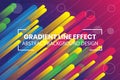 Gradient shapes. line effect abstract background design. eps file format Royalty Free Stock Photo
