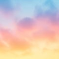 Gradient sky featuring a blend of pastel colors including pink, orange, and blue Royalty Free Stock Photo