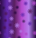 Gradient snowflake pattern. Seamless vector