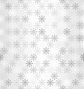 Gradient snowflake pattern. Seamless vector winter background