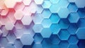 A gradient of soft pastel hues transitions across a textured geometric honeycomb pattern creating an ethereal abstract background Royalty Free Stock Photo