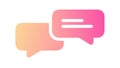 Gradient Speech Bubbles Chat Communication Vector, vector design Generative AI Royalty Free Stock Photo