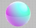 Gradient Sphere on Checkered Background Royalty Free Stock Photo