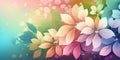 Gradient spring floral background Royalty Free Stock Photo