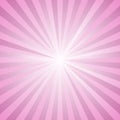 Gradient star burst background - retro vector graphic design from radial striped rays in pink tones Royalty Free Stock Photo