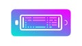Gradient Tablet Data Stream, Mobile Computing AI, vector design Generative AI Royalty Free Stock Photo