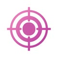 Gradient Target Icon Aiming for Precision and Success in Business or Marketing Concepts Royalty Free Stock Photo