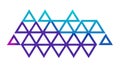 Gradient Triangle Pattern, Abstract Geometric Background Design, vector design Generative AI Royalty Free Stock Photo