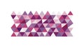 Gradient Triangle Pattern, Modern Abstract Mosaic, vector design Generative AI Royalty Free Stock Photo