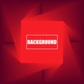 Gradient twisted square shapes for digital social media templates, vector