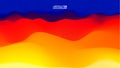 Gradient wave abstract background. Presentation template. Colorful waves background vector. EPS 10 Royalty Free Stock Photo