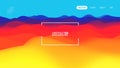 Gradient wave abstract background. Presentation template. Colorful waves background vector. EPS 10 Royalty Free Stock Photo