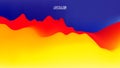 Gradient wave abstract background. Presentation template. Colorful waves background vector. EPS 10 Royalty Free Stock Photo