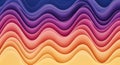 Gradient Wave Background with Abstract Design Smooth Colorful Wavy Layers Flowing Dynamically in Harmonious Pattern Royalty Free Stock Photo