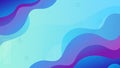Blue Purple Gradient Wave Vector Abstract Backgrounds Royalty Free Stock Photo