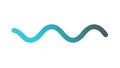 Gradient Wavy Line Vector Illustration, vector design Generative AI Royalty Free Stock Photo