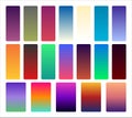 Modern cover template design. Set of trendy colorful gradient vector illustrations. Royalty Free Stock Photo