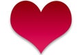 A Gradual change Red Clipart Heart Royalty Free Stock Photo