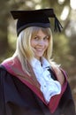 Graduate in cap and gown, Wessex Institute of Technology, Ashurst Lodge,UK