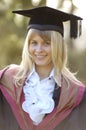 Graduate in cap and gown, Wessex Institute of Technology, Ashurst Lodge,UK