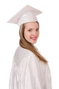 Graduate girl solated Royalty Free Stock Photo