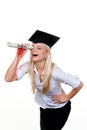 Graduate looking for job Royalty Free Stock Photo