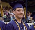 Graduate participating in graduation ceremony