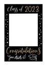 Graduate photo booth frame. Class of 2023.