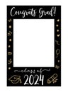 Graduate photo booth frame.