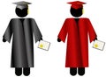 The Graduate-Symbol People Graduation Cap & Gown Royalty Free Stock Photo