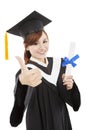 Graduate woman with Degree