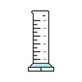 graduated cylinder engineer color icon vector illustration