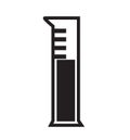 Graduated cylinder icon vector Royalty Free Stock Photo