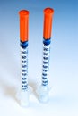 Graduated dental syringes