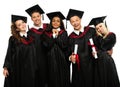 Graduated young students Royalty Free Stock Photo