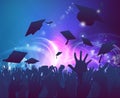 Graduates Celebrating Royalty Free Stock Photo