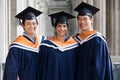 Graduates In Hallway Royalty Free Stock Photo