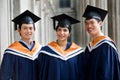 Graduates In Hallway Royalty Free Stock Photo