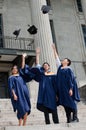 Graduates Hat Toss Royalty Free Stock Photo