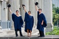 Graduates Hat Toss Royalty Free Stock Photo