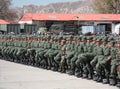 Graduates of Military Academy marching