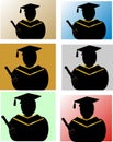 Graduates silhouettes