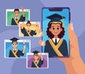 graduates in smartphone and webpages